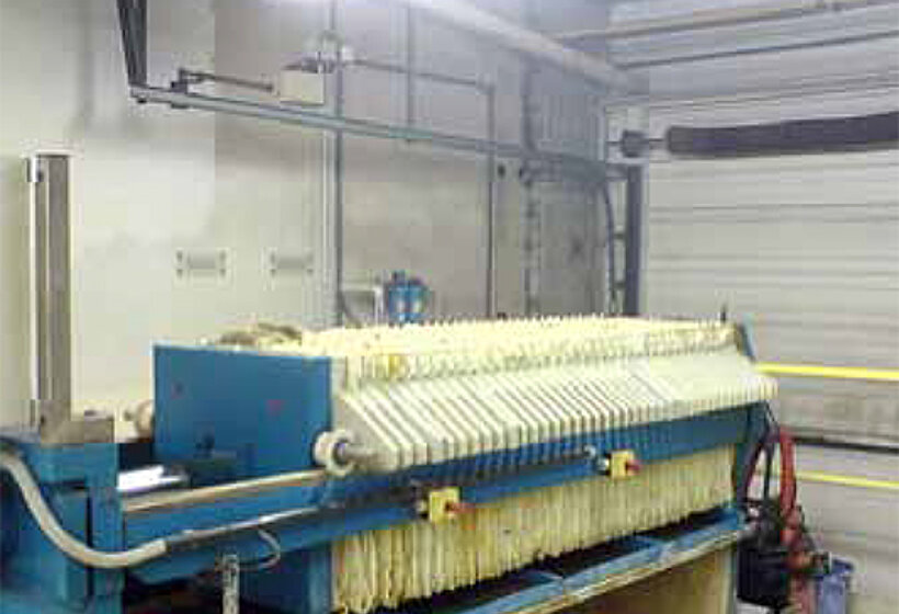 Industrial pumps in the chemical industry: pumping of filter press Chamber filter press